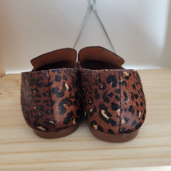 Madewell The Frances Skimmer Painted Leopard Calf Hair Flats 7.5 - Picture 9 of 11